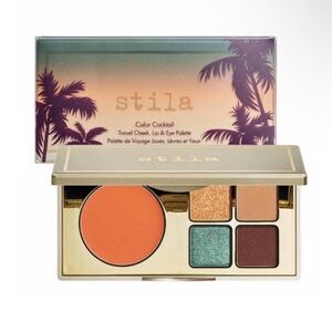 Stila Color Cocktail Face & Eye Palette | Blush Lip Eye Travel Compact